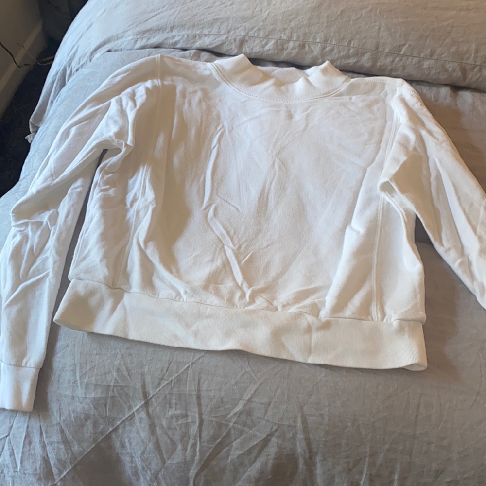 Everlane mockneck cotton long sleeve